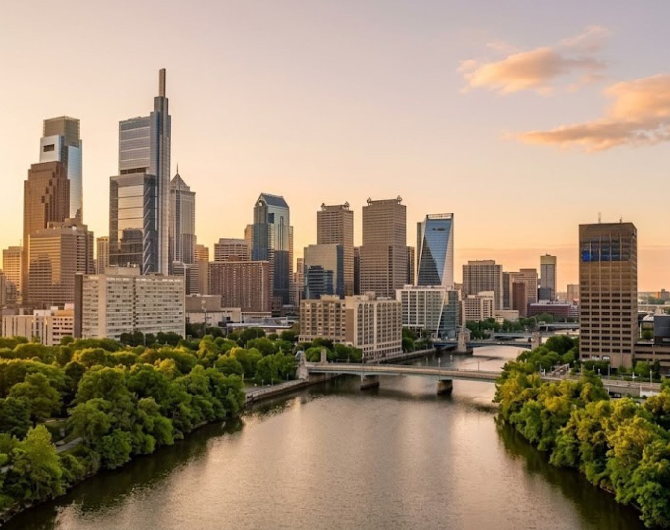 Skyline of Center City, Philadelphia, PA
